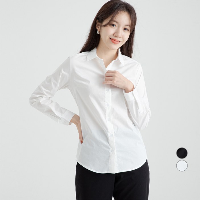 캐럿 여성 슬림핏 스트레치 셔츠 캐럿 여성 슬림핏 스트레치 셔츠