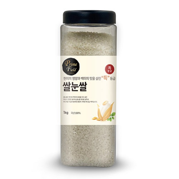 Prime Field 쌀눈쌀 백미, 특등급, 1kg, 1개