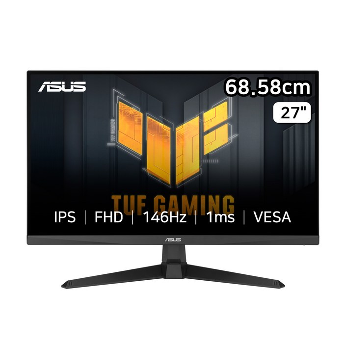 에이수스 FHD IPS 144Hz 1ms sRGB 125% DCI-P3 90% TUF 게이밍 모니터