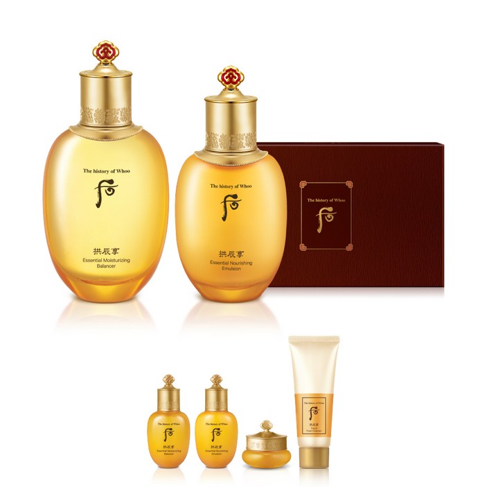 더히스토리오브후 공진향 인양 밸런서 150ml 로션 110ml 밸런서 20ml 로션 20ml 기앤진 크림 10ml 폼 클렌저 40ml
