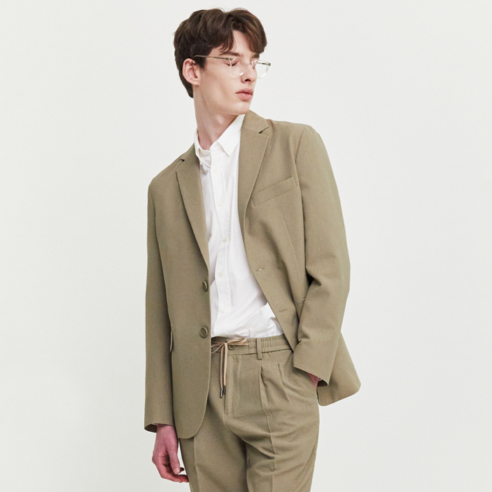 RAUM 남성용 패턴 긴팔 자켓