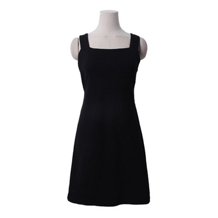 라라온 면 스퀘어 나시 숏 원피스 TSP491