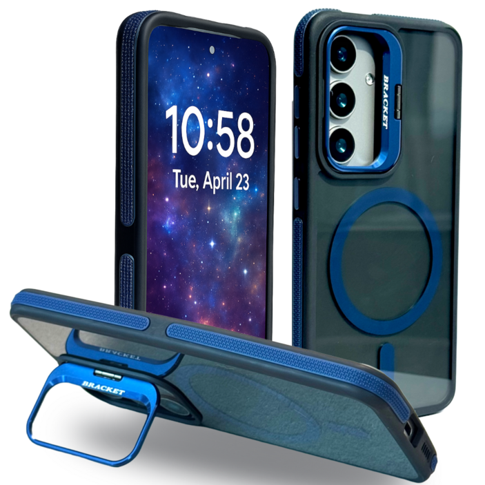 폰디 갤럭시 2배자력 맥세이프 반투명 케이스 거치대형