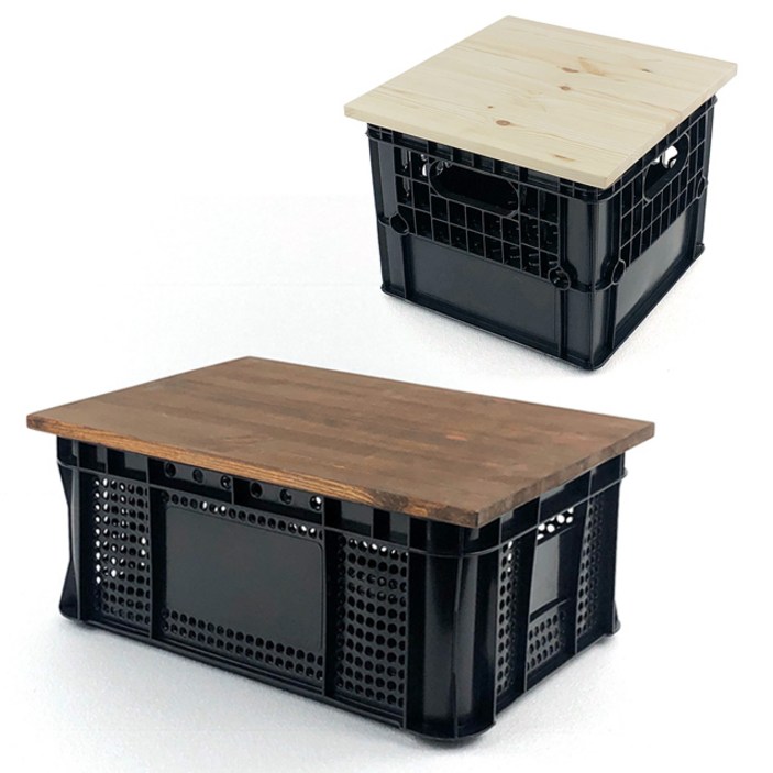 캠핑박스 원목상판 우유박스 농산물상자