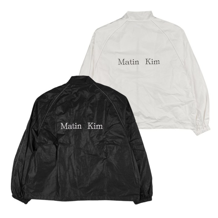당일발송 마뗑킴 자켓 로고 코팅 점퍼 MATIN KIM LOGO COATING JUMPER GRAD 정품보증택
