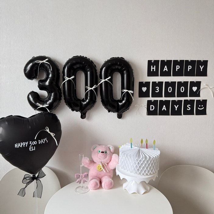 히얼투파티 아기 200일 풍선 소품