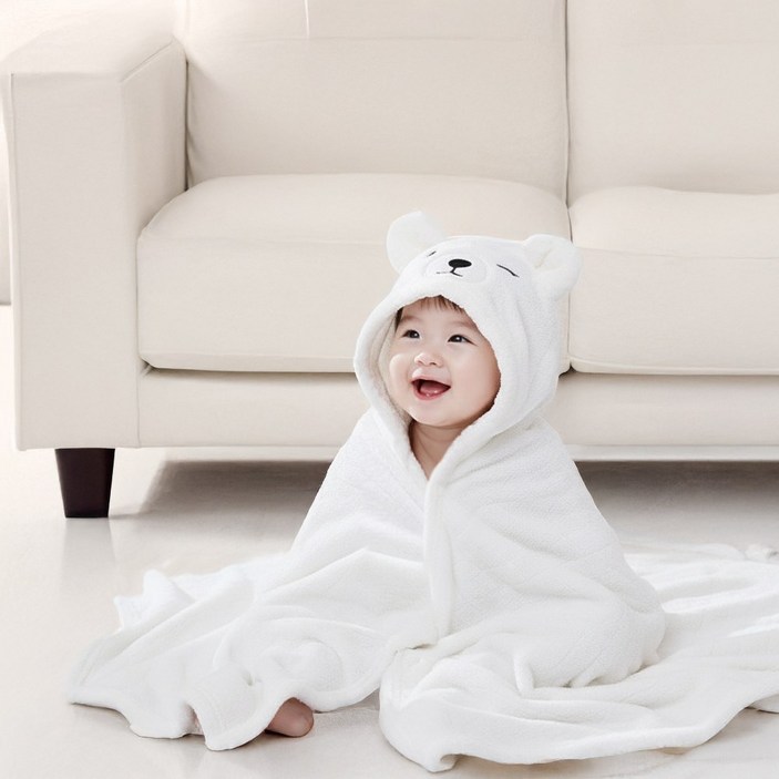 조이멀티 파스텔 양 유아 목욕타올