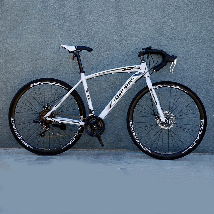 JINGMING 산악자전거 모노코크 레이싱 스프린터 솔리드 26인치 MTB, 화이트블랙 24단40칼바퀴