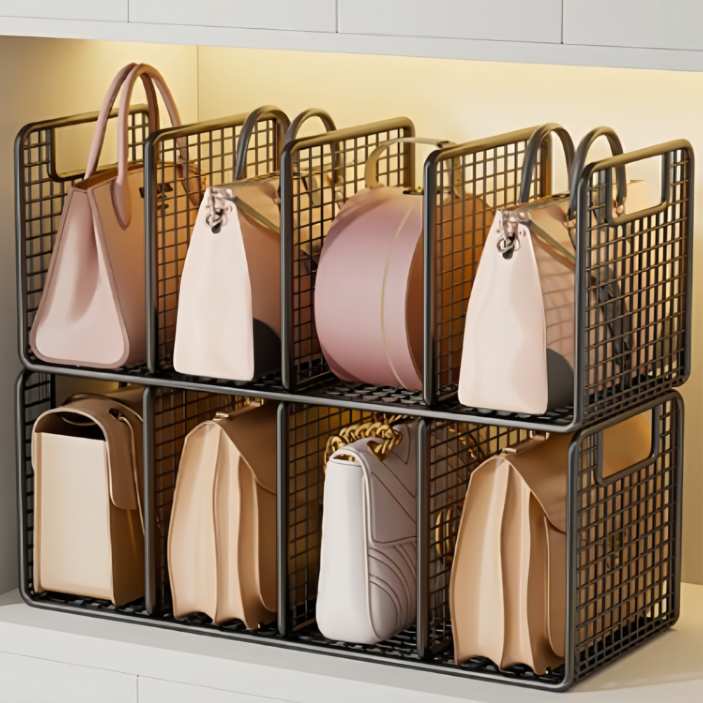 융풍 수납정리함 가방보관함 가방 수납장 수납장 선반 가방 정리함 가방 정리대