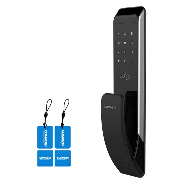 COMMAX 푸시풀 현관문 디지털도어락 현관 번호키 CDL-205P