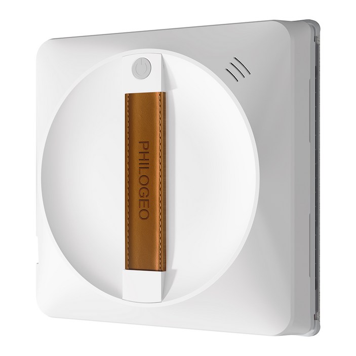 2025최신형 PHILOGEO 스마트 창문로봇청소기 63mm 초슬림 AI 시스템 히든센서 100% 청소 왕복 4방향 분사 효율적인 세척, 화이트