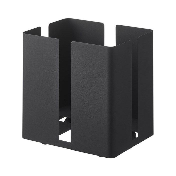 야마자키실업 이동형 신문 및 책정리 보관함 타워 47634764, 블랙, 1개