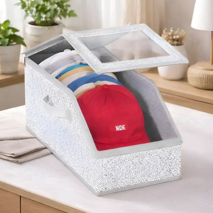 OFFHOLIC 모자 보관함 대용량 박스