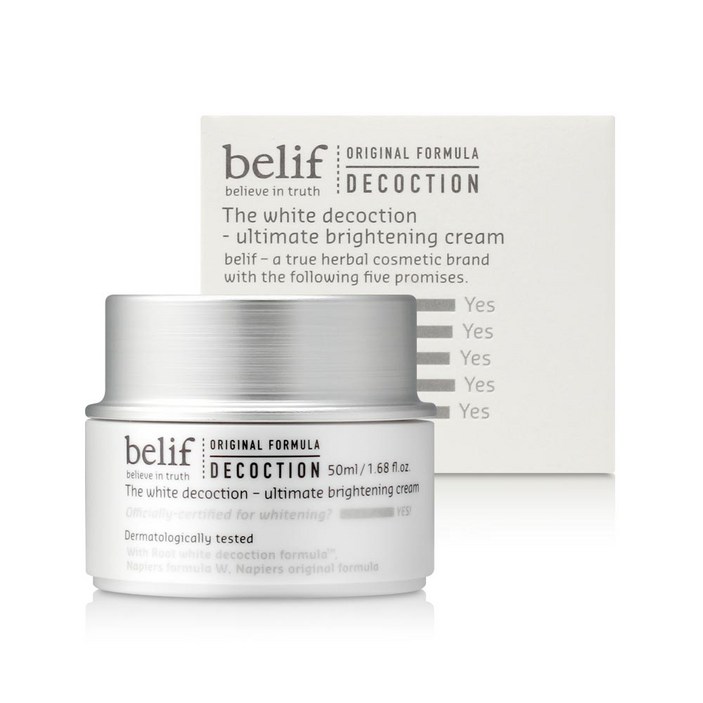 빌리프 더화이트 디콕션 얼티미트 브라이트닝 크림 50ml, 50ml, 1개