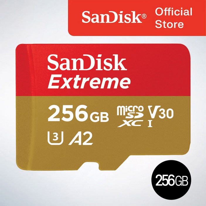 샌디스크코리아 공식인증정품  마이크로 SD카드 SDXC Extreme 익스트림 QXAV