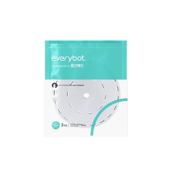 에브리봇 물걸레 로봇청소기 일회용 청소포 중간패드 3개입
