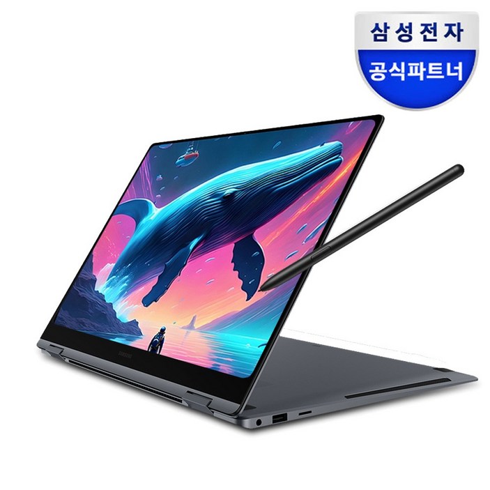 삼성전자 갤럭시북4 프로360 NT960QGK-K71AR 인텔 코어 울트라 7 삼성노트북 고해상도 AI 노트북 사무용 노트북 대학생 노트북 2in1 노트북 S펜 포함, NT960QGK-K71AR, WIN11 Home, 32GB, 2TB, 문스톤그레이