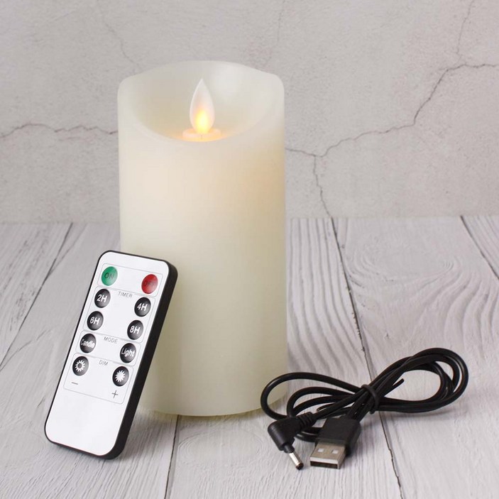 젤센 무선 충전 흔들리는 파라핀 LED 촛불 양초 조명 리모컨 세트  초 캔들 티라이트 이벤트 파티 프로포즈 생일 무드등
