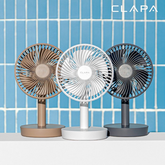 클래파 탁상용 미니 무선 사무실 캠핑 선풍기 소형 BEFD400M