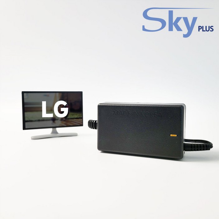 LG 엘지 모니터 어댑터 ADS40FSG19 19V1.3A 하늘컴플러스 SKYPLUS 대한민국 KC인증전원포함