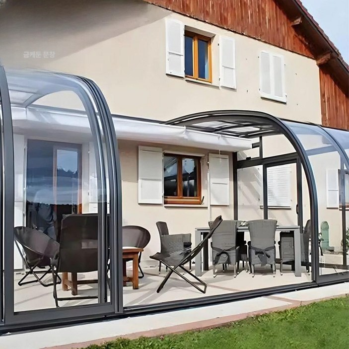 오늘의하루 썬룸 맞춤형 주문제작 유리방 옥상 정원 테라스