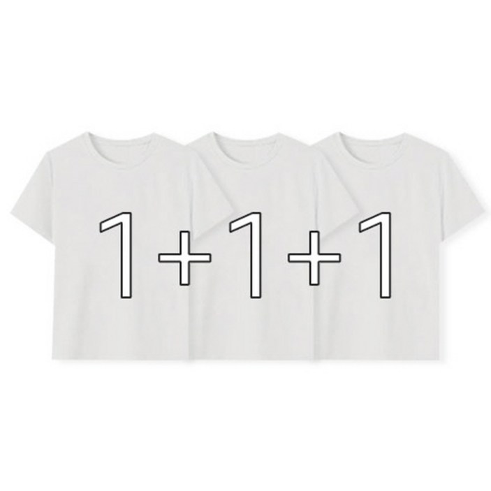 셀프메이드 국산 빅사이즈(-4XL) 순면 100% 30수 라운드 오버핏 반팔면티셔츠 3p(3매입)