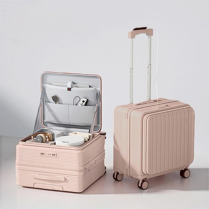 Chephie 무기한 AS 보증 전면오픈 소형 기내용 여행용 캐리어