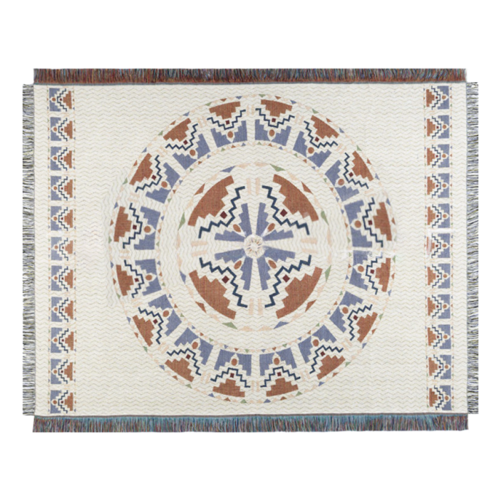 타닥 에스닉 블랭킷 캠핑 러그 소파 블랭킷 담요, 1개, 드림 위브