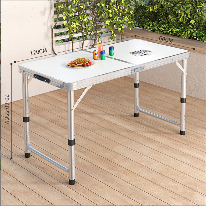 TANI 3단 높이조절 경량 폴딩테이블, 아이보리