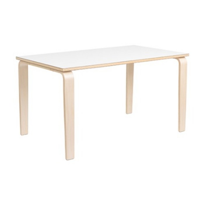 윌로 HPL 자작나무 식탁 1400 4인용 사각 테이블