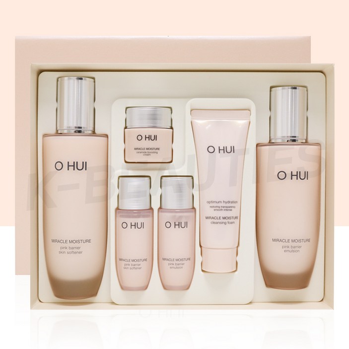 오휘 미라클 모이스처 스킨소프너 150ml + 20ml + 에멀전 140ml + 20ml + 크림 7ml + 클렌징폼 40ml