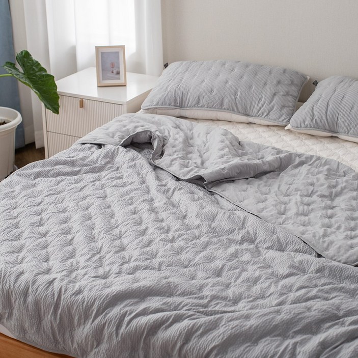 까사앤슬립 와플 시어서커 얇은 차렵이불