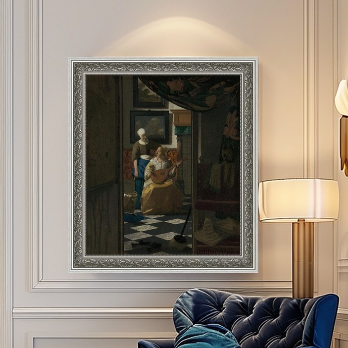 신원액자랜드베르메르 기획전 명화 그림 엄선 8종 앤티크 액자 우유를 따르는 여인 침실 거실 부엌 사무실 병원 가게 개업 이사 축하 선물 벽 인테리어 무료 배송 사은품 증정