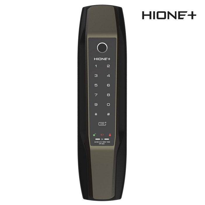 [하이원플러스] 무타공 도어락 HP-840F(1초잠김/지문/카드키), HP-840F_자가설치