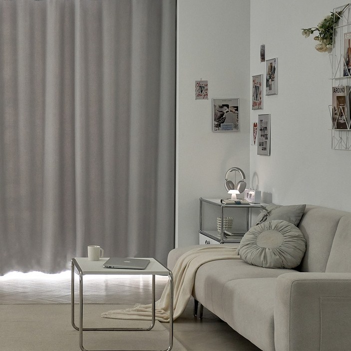 데시뉴 뉴노멀 고밀도 냉방유지 빛차단 암막커튼 1장 핀형