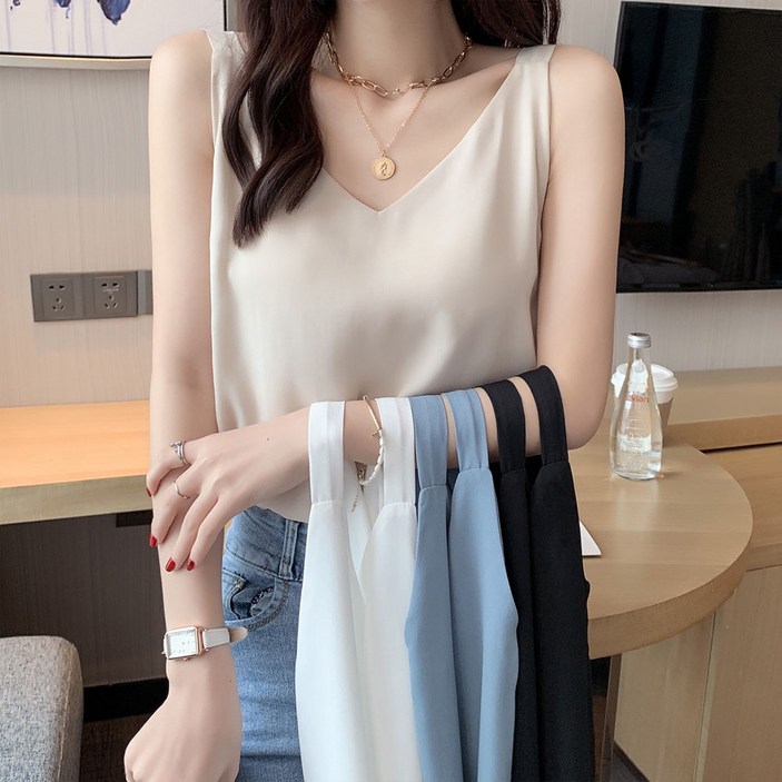 유스몰 11 여성 데일리 나시 민소매 블라우스