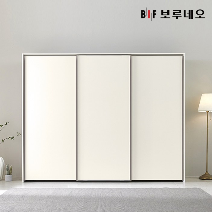 쥬피터 E0 슬라이딩 키큰 옷장 3도어 선반형 (W2400~2900)