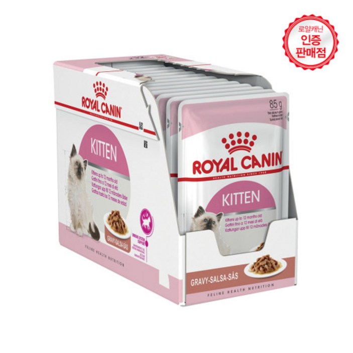 로얄캐닌 고양이 사료 키튼 습식 파우치 면역력강화도움, 36개, 85g