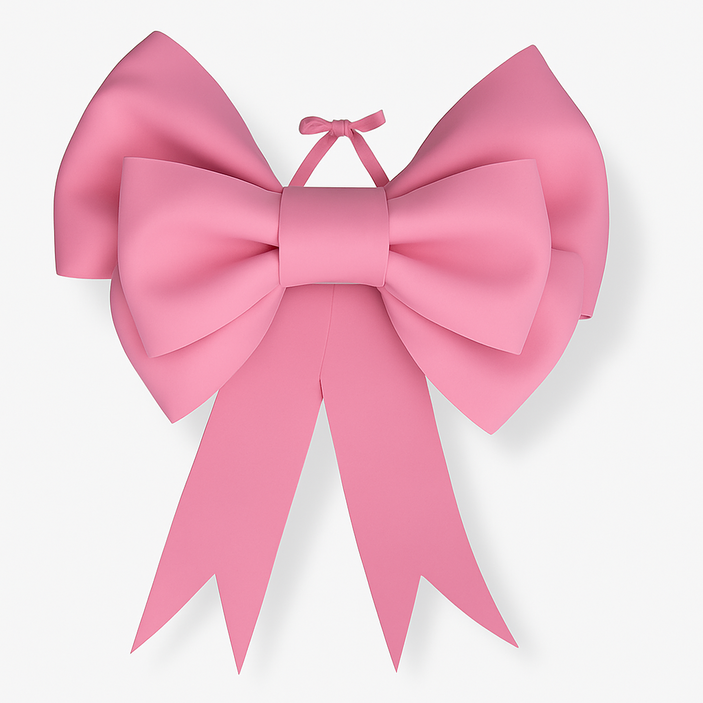 엘루모 DIY 웨딩카 연말파티 대형리본, 핑크