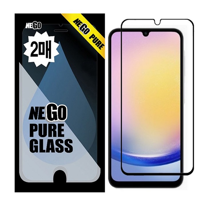 네고네고 갤럭시 A/J/M/점프/버디/와이드/퀀텀 강화유리 액정보호필름, 2개