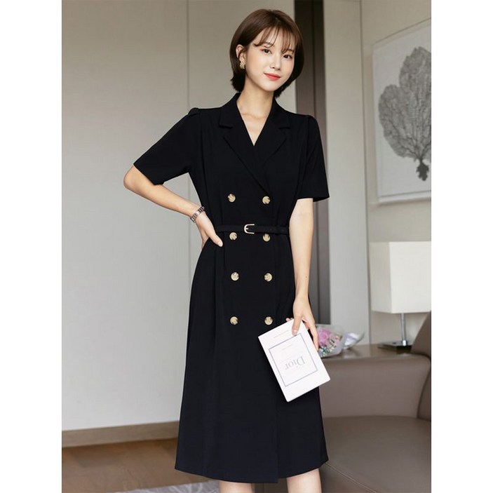 시크라인 모헬 테일러드 원피스