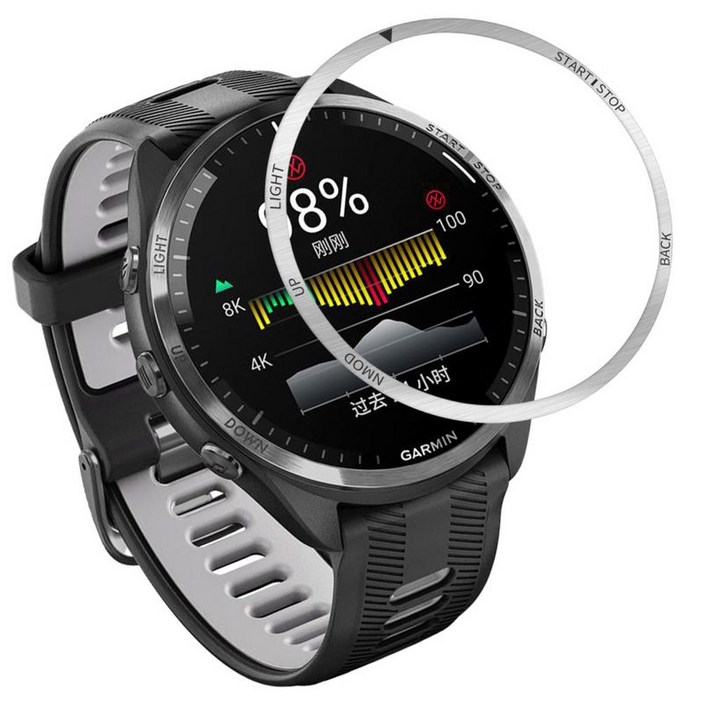 포러너 965 GPS 스마트워치 블랙 옐로우 러닝 화이트