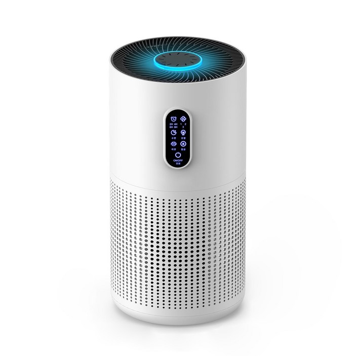 Allilio 공기청정기 저소음 음이온 360도 순환청정 거실 사무실 실내공기청정기, 화이트, M03N