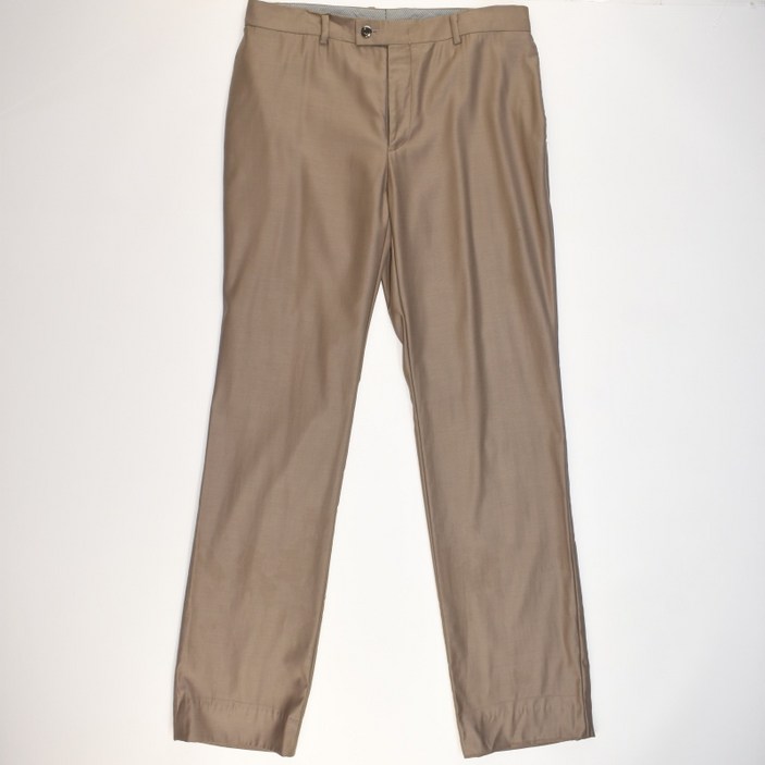 지오송지오 다크베이지 레이온 모직100 정장 일자바지 90 남성 MP3274 빈티지테크