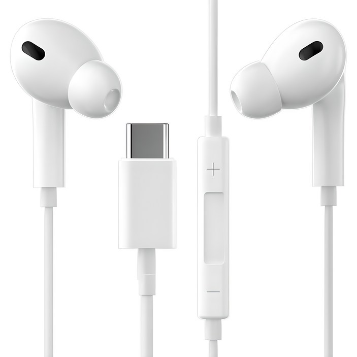 구스페리 스테레오 커널형 유선 이어폰 C타입, 단일상품, 화이트