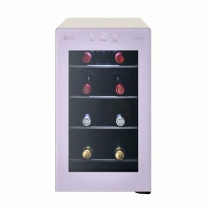 LG 디오스 오브제 와인셀러 미니(8Bottle) 크림라벤더 (W0082GLE)