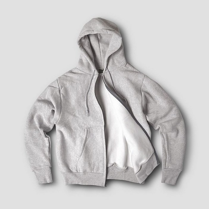 캠버 스포츠웨어 Cross Knit Zipper Hoodie, Heather Gray(캠버 지퍼 후디, 헤더그레이)