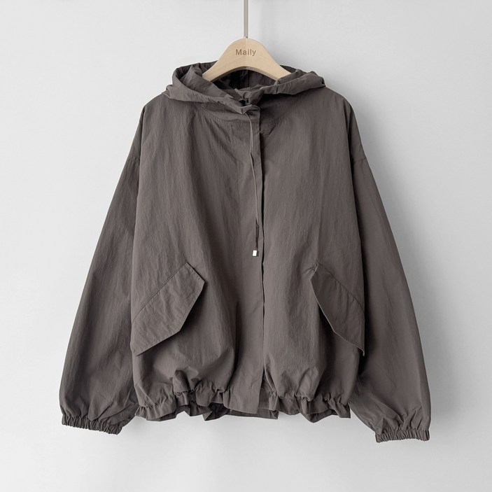 메일리 당일배송 생활방수 기능성 봄 가을 오버핏 루즈핏 여자 여성 바람막이 야상 점퍼 자켓 아우터