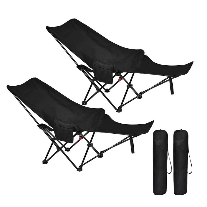 [오늘특가]Frokom 경량 접이식 캠핑의자 1+1 튼튼한 야외 접이식 4단 각도조절 캠핑의자 발받침 릴렉스 체어