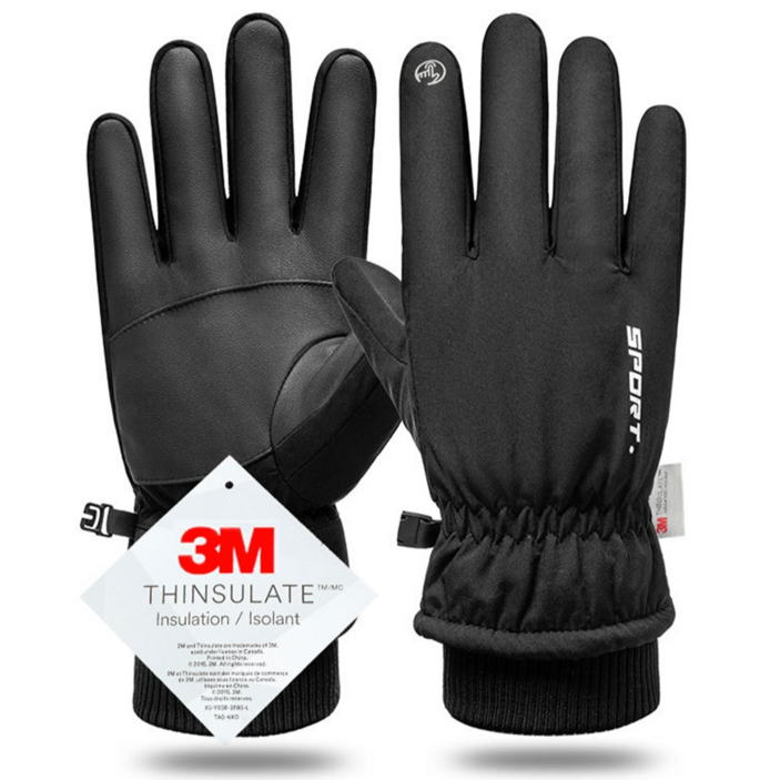 시나브로 3M 겨울 방한 장갑 스키 보드 캠핑, 1개, XL